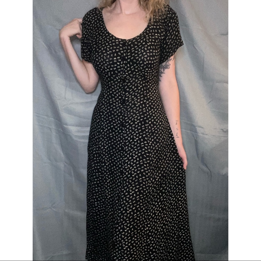 VTG Poka-Dot Maxi Dress